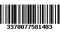 Código de Barras 3370077581403