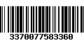 Código de Barras 3370077583360