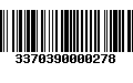 Código de Barras 3370390000278