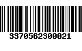 Código de Barras 3370562300021