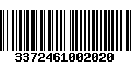 Código de Barras 3372461002020