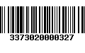 Código de Barras 3373020000327