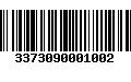 Código de Barras 3373090001002