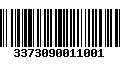 Código de Barras 3373090011001