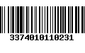 Código de Barras 3374010110231