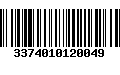 Código de Barras 3374010120049