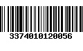 Código de Barras 3374010120056