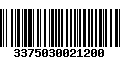 Código de Barras 3375030021200