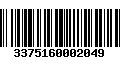 Código de Barras 3375160002049