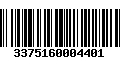 Código de Barras 3375160004401