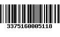 Código de Barras 3375160005118