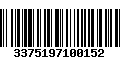 Código de Barras 3375197100152