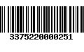 Código de Barras 3375220000251