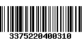 Código de Barras 3375220400310