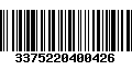 Código de Barras 3375220400426