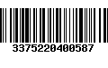 Código de Barras 3375220400587