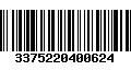 Código de Barras 3375220400624