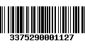 Código de Barras 3375290001127