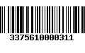 Código de Barras 3375610000311