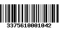 Código de Barras 3375610001042