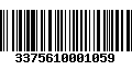 Código de Barras 3375610001059