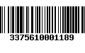 Código de Barras 3375610001189