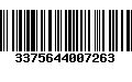 Código de Barras 3375644007263