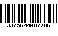 Código de Barras 3375644007706