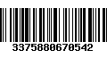 Código de Barras 3375880670542