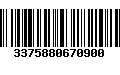 Código de Barras 3375880670900