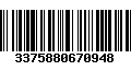 Código de Barras 3375880670948