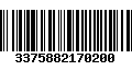 Código de Barras 3375882170200