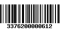 Código de Barras 3376200000612