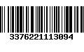 Código de Barras 3376221113094