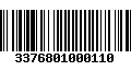 Código de Barras 3376801000110