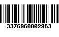 Código de Barras 3376960002963