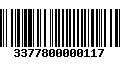 Código de Barras 3377800000117