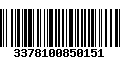 Código de Barras 3378100850151