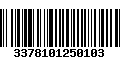 Código de Barras 3378101250103