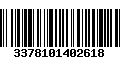 Código de Barras 3378101402618