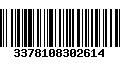 Código de Barras 3378108302614