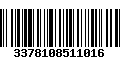 Código de Barras 3378108511016