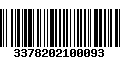 Código de Barras 3378202100093