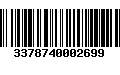 Código de Barras 3378740002699