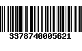 Código de Barras 3378740005621