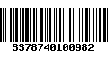 Código de Barras 3378740100982