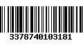 Código de Barras 3378740103181