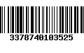 Código de Barras 3378740103525