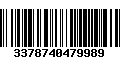 Código de Barras 3378740479989