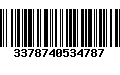 Código de Barras 3378740534787